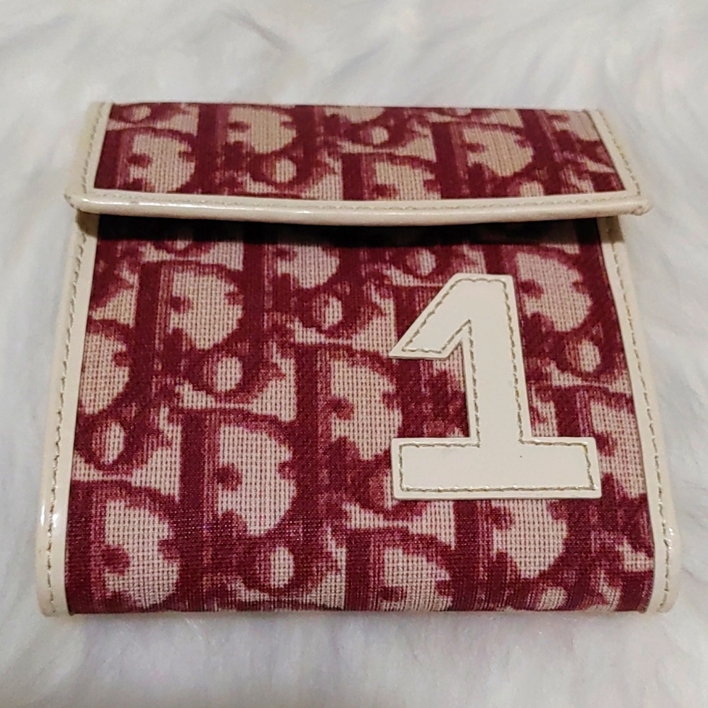 Dior Tri Fold Red Wallet